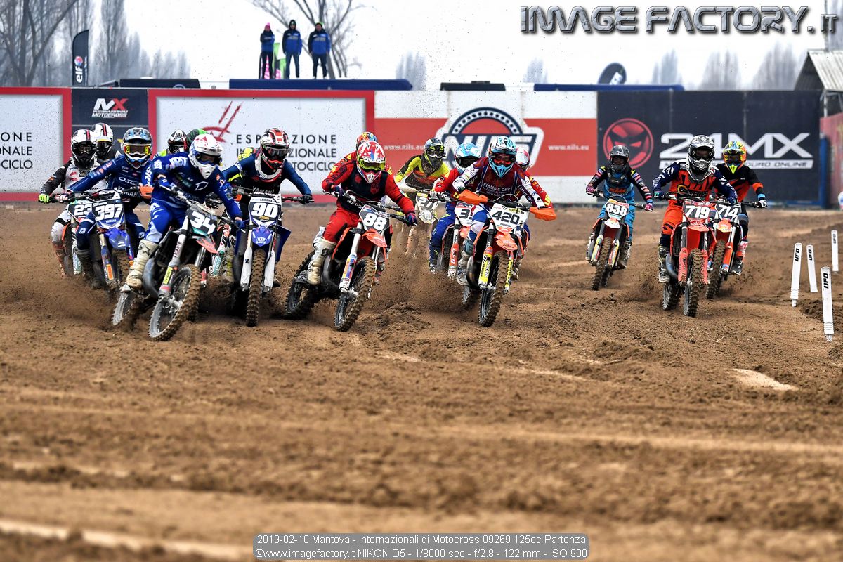 2019-02-10 Mantova - Internazionali di Motocross 09269 125cc Partenza